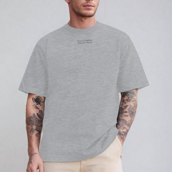 Love Is Mightier Than the Sword unisex tee - Image 3